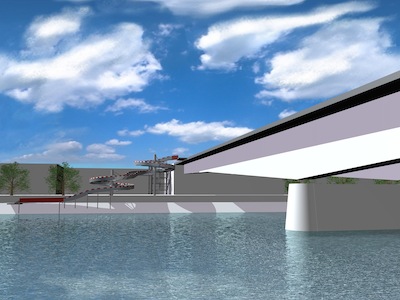 Blick vom Grossbasel Richtung Kleinbasel