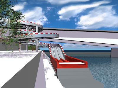 Landebereich Rheinweg